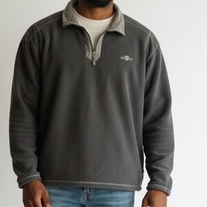 Guinness Official Merchandise Mens 3XL Black 1/4 Zip Fleece Pullover Irish beer